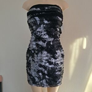 Love Tease Strapless Black Silver Size Large